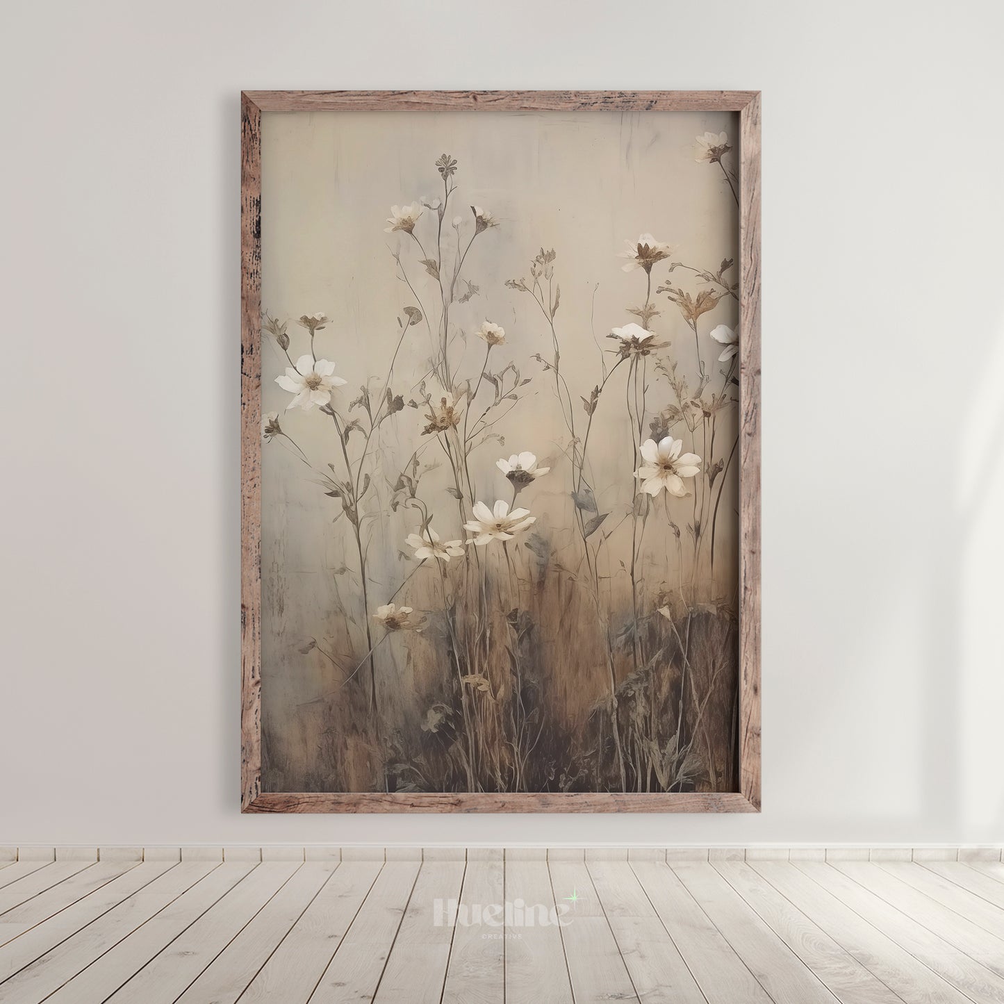 Wildflowers Tranquil Scene for Home Decor, Perfect Gift for Art Lovers and Garden Enthusiasts, Housewarming Gift - L1018