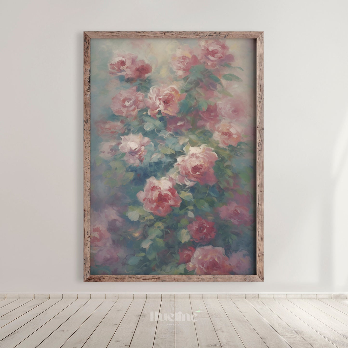 Vintage Roses Oil Painting - Timeless Elegance for Your Space, Digital Art Print, Home Decor Timeless Art, Digital Print Gift - L1011