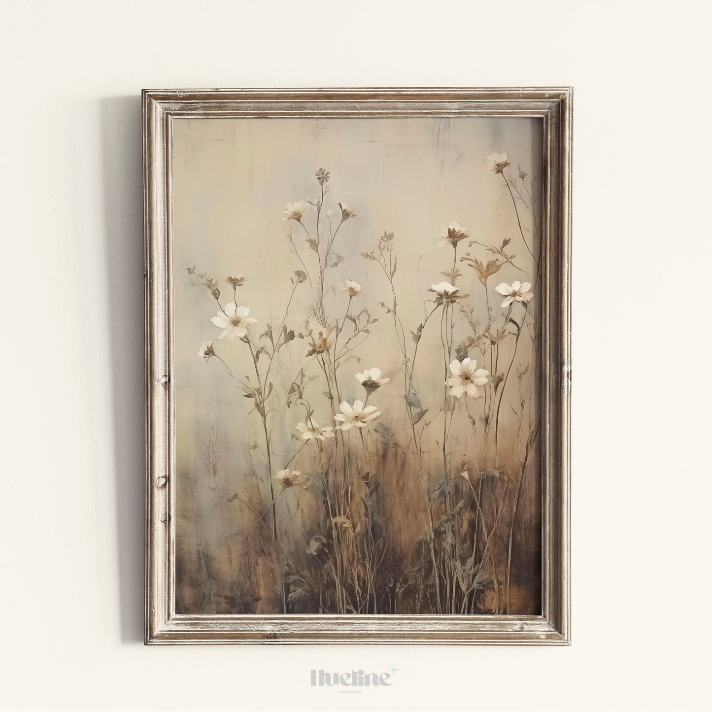 Wildflowers Tranquil Scene for Home Decor, Perfect Gift for Art Lovers and Garden Enthusiasts, Housewarming Gift - L1018