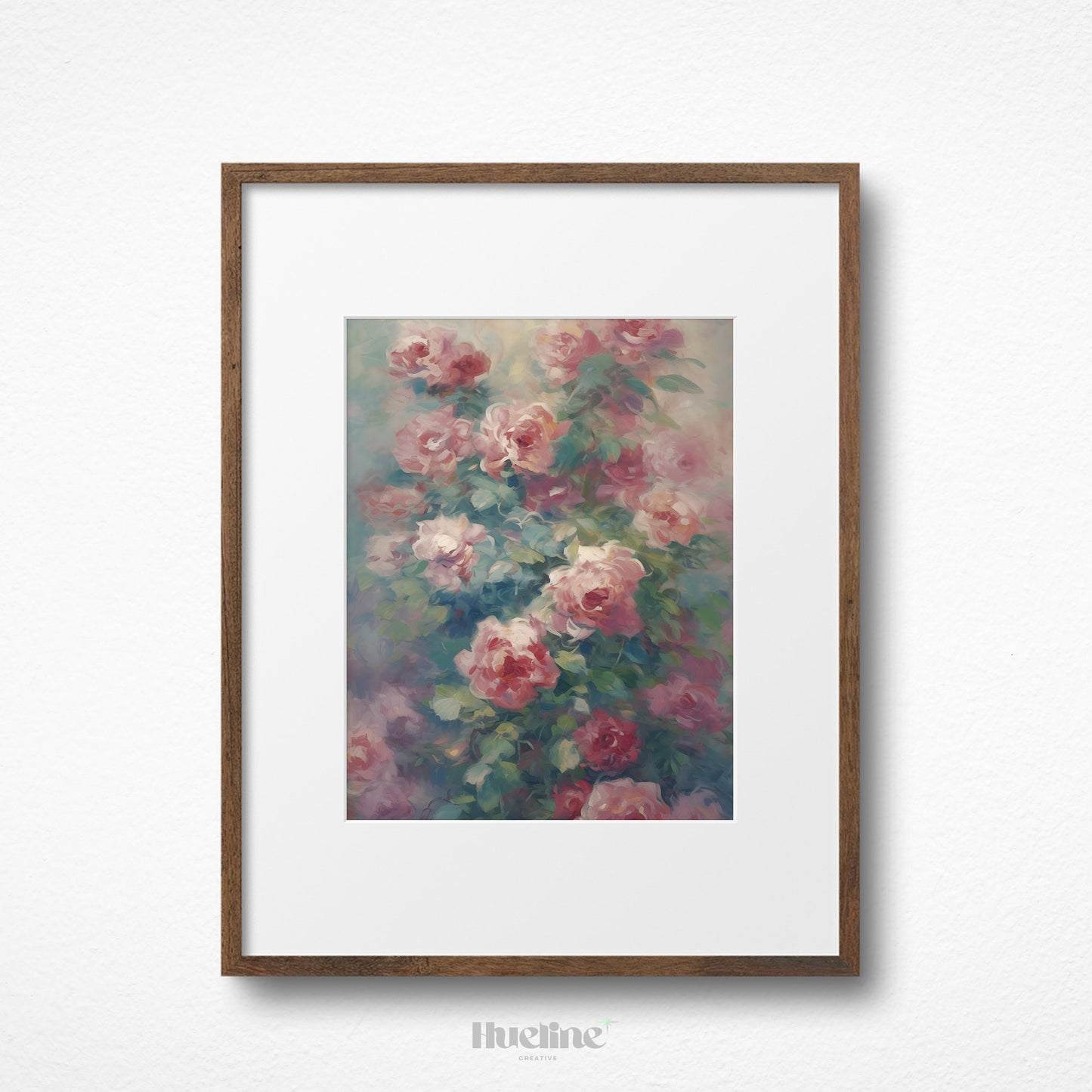 Vintage Roses Oil Painting - Timeless Elegance for Your Space, Digital Art Print, Home Decor Timeless Art, Digital Print Gift - L1011