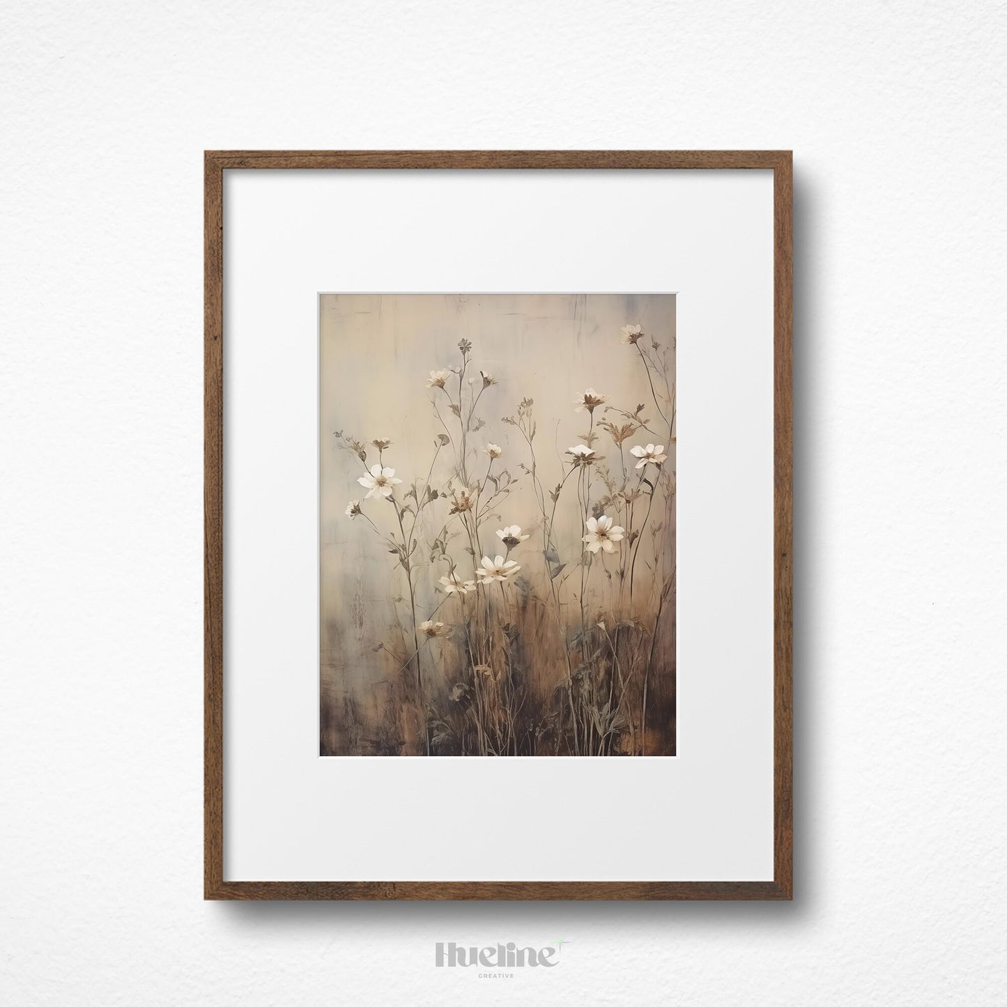 Wildflowers Tranquil Scene for Home Decor, Perfect Gift for Art Lovers and Garden Enthusiasts, Housewarming Gift - L1018