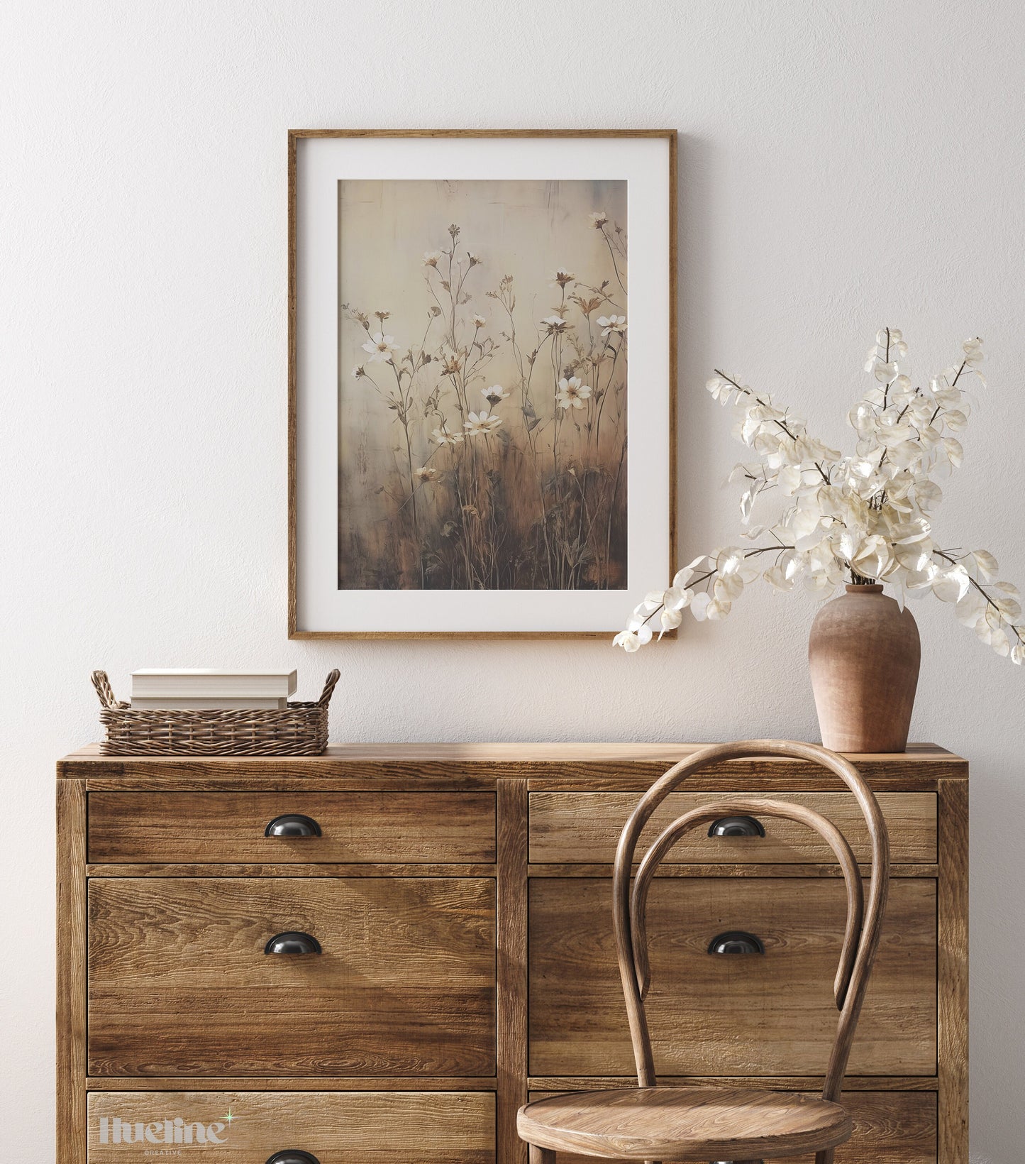 Wildflowers Tranquil Scene for Home Decor, Perfect Gift for Art Lovers and Garden Enthusiasts, Housewarming Gift - L1018