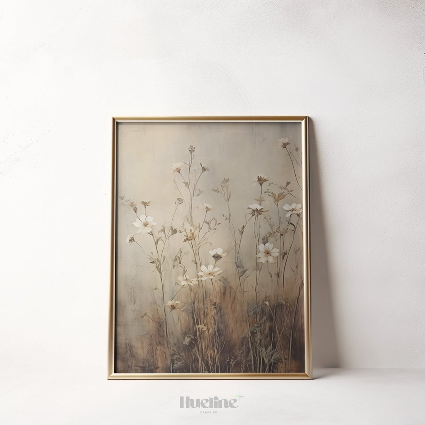 Wildflowers Tranquil Scene for Home Decor, Perfect Gift for Art Lovers and Garden Enthusiasts, Housewarming Gift - L1018