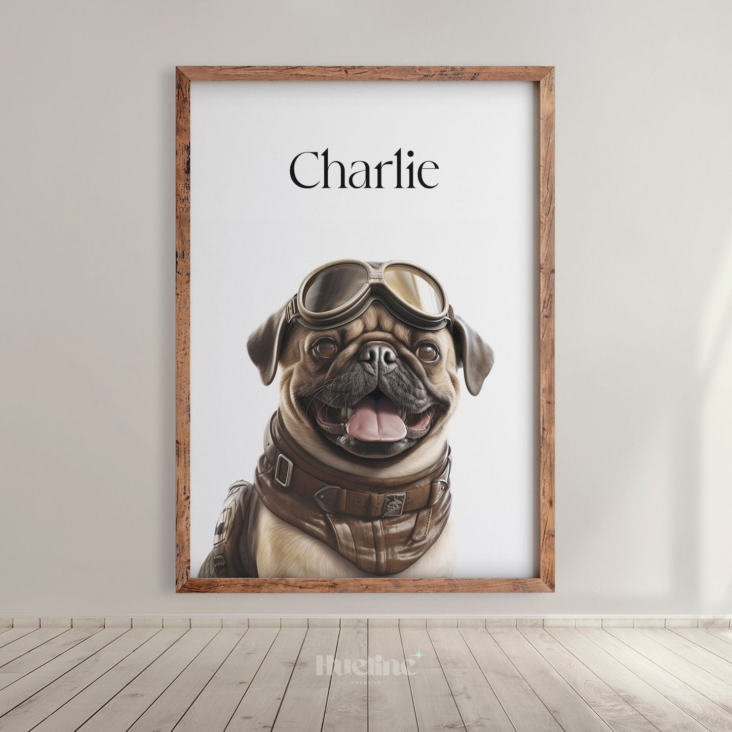 Custom Pilot Pet Portrait from Photo, Pet Painting, Birthday Gift, Memorial Gift, Unique Personalized for Graduation Gift