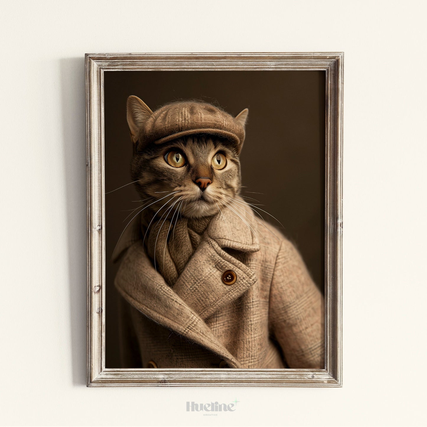 Custom Fashion Pet Portrait, Pet Couture Collection w Overcoat, Fashion Shoot Pet Portrait, Funny Pet Gift Personalized Custom Pet for Mom