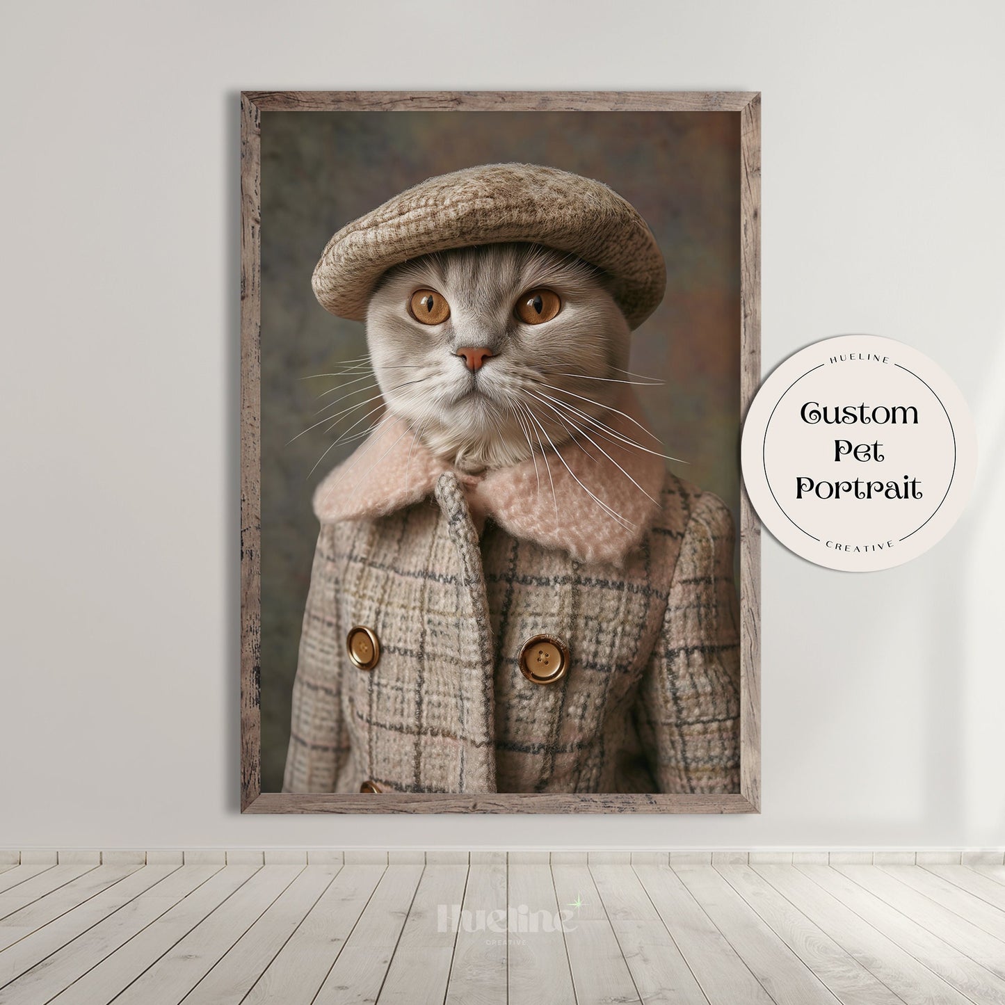 Custom Fashion Pet Portrait, Pet Couture Collection, Fashion Shoot Pet Portrait, Custom Pet for Mom Funny Pet Gift, Personalized Pet Royal