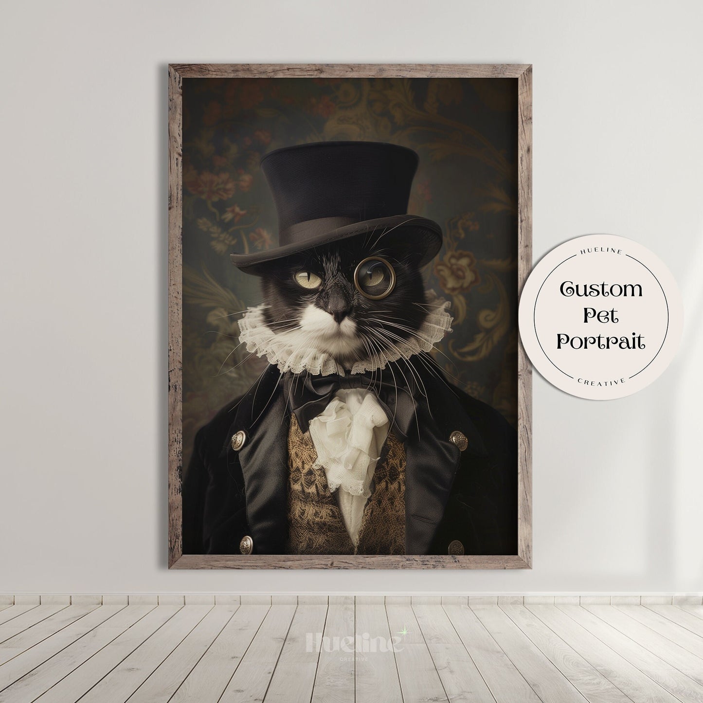 Gentleman Custom Pet Portraits Historical Pet Royal Custom Pet Portrait Aristocrat Pet Regal Vintage Pet Birthday Gift for Pet Owner