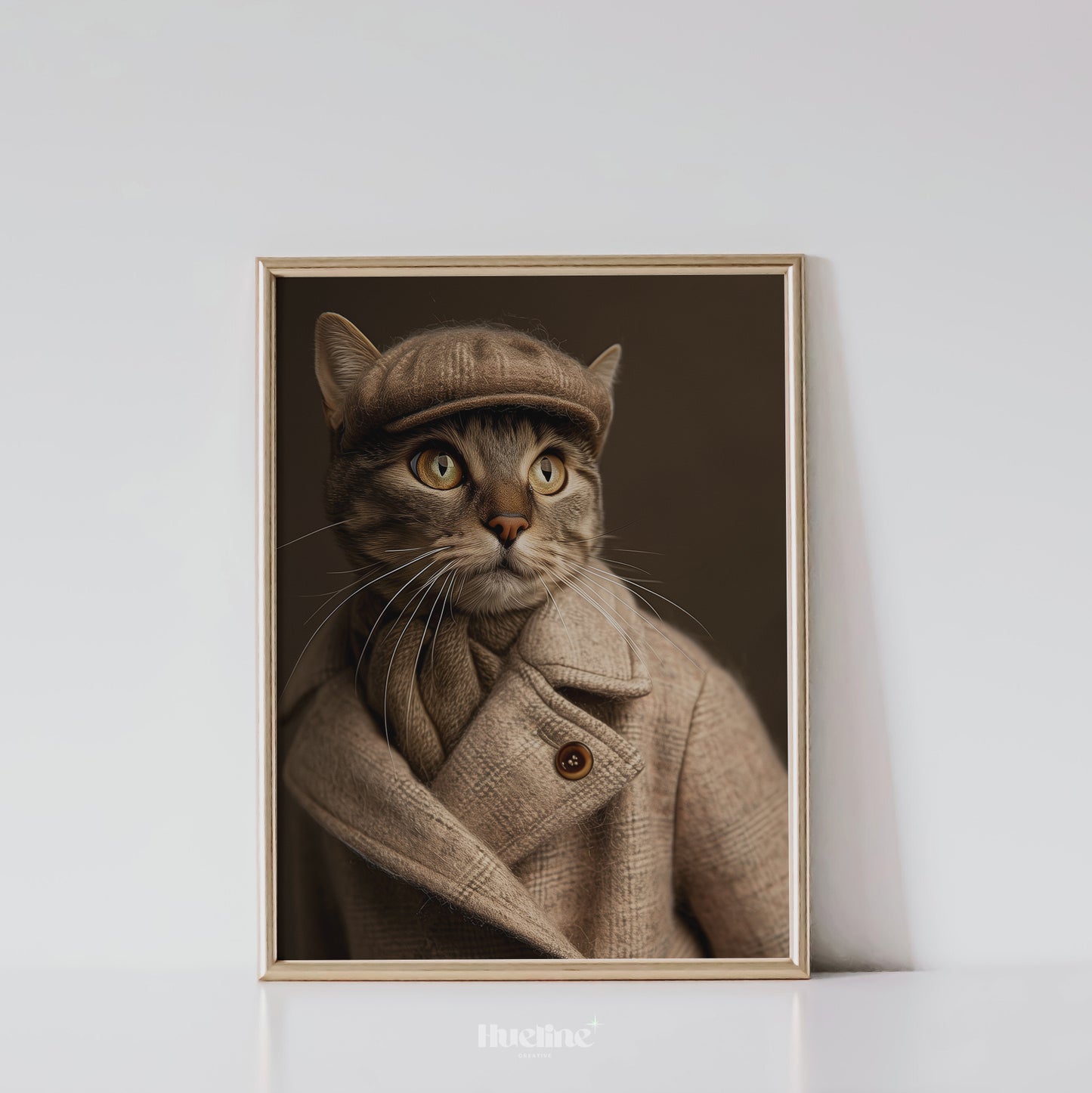 Custom Fashion Pet Portrait, Pet Couture Collection w Overcoat, Fashion Shoot Pet Portrait, Funny Pet Gift Personalized Custom Pet for Mom