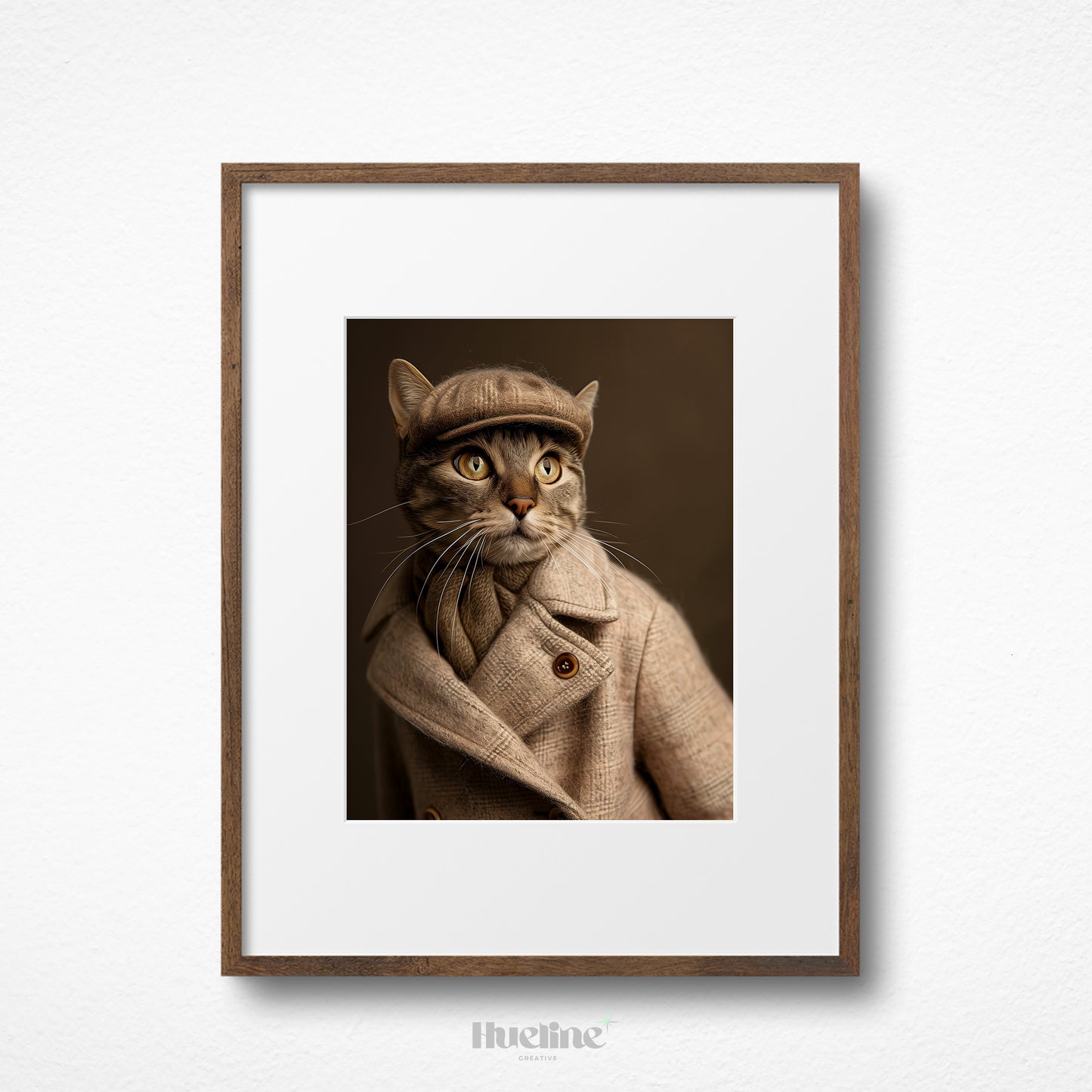 Custom Fashion Pet Portrait, Pet Couture Collection w Overcoat, Fashion Shoot Pet Portrait, Funny Pet Gift Personalized Custom Pet for Mom