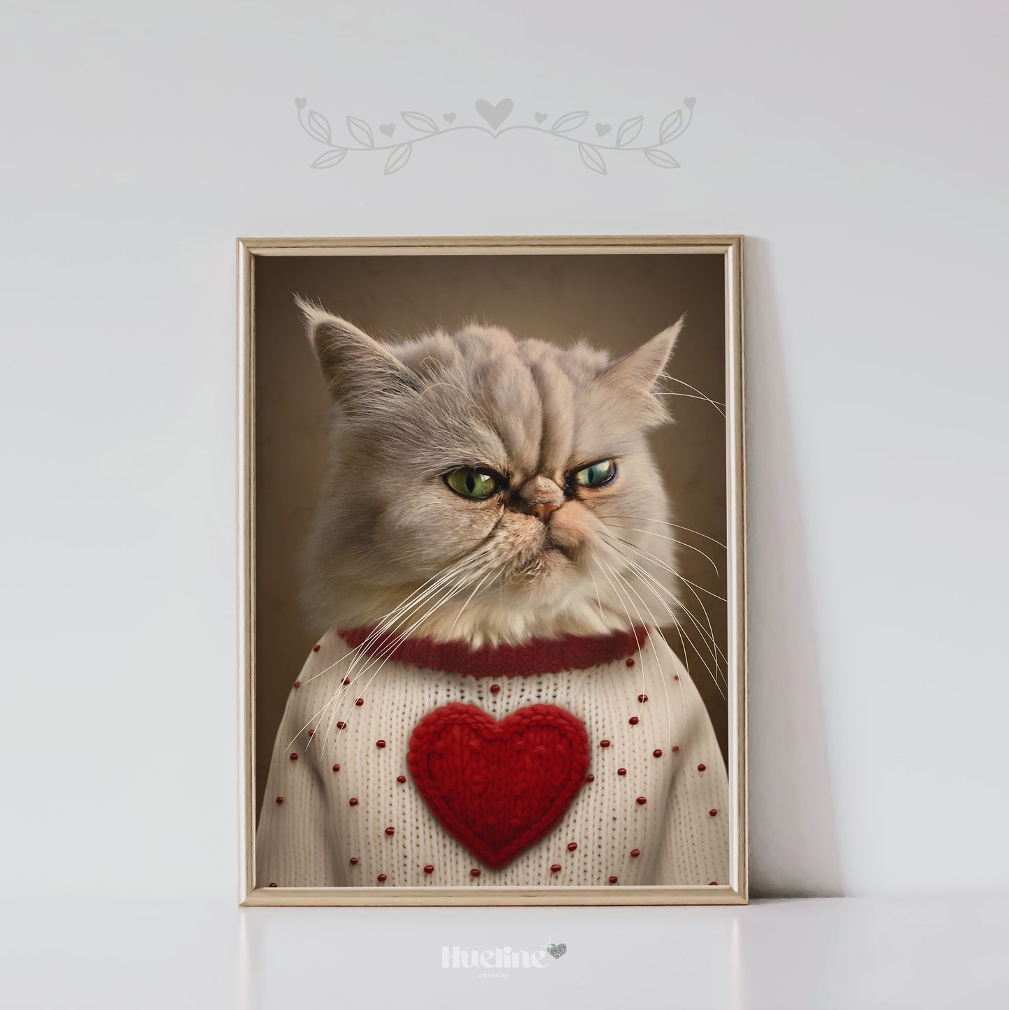 Mother's Day Custom Pet Portrait from Photo Perfect Valentines Day Pet Funny Gift Home Decor Card Pet Wall Art Gift for Pet Lover