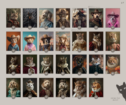 Custom Cowboy Pet Portrait: Western Dog Art, Pink Costume, Digital, Canvas or Poster