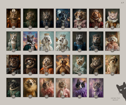 Detective Cat Portrait: Custom Vintage Pet Illustration, Gift for Cat Lovers