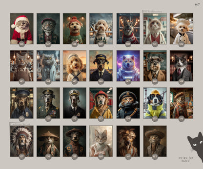 Custom Cowboy Pet Portrait: Western Dog Art, Cowboy Gift, Digital, Canvas or Poster