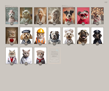 Custom Renaissance Pet Portrait: Royal Cat or Dog Art Digital, Canvas or Poster