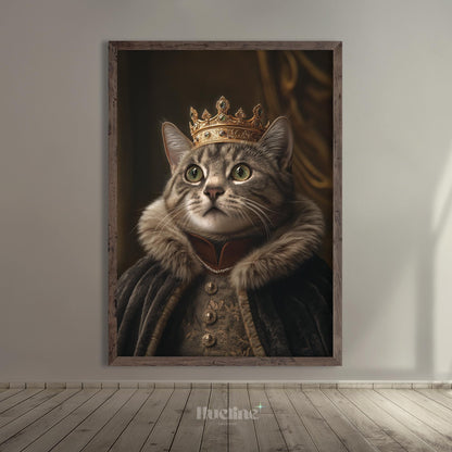 Custom Royal Pet Portrait: Renaissance King or Queen Digital, Canvas or Poster