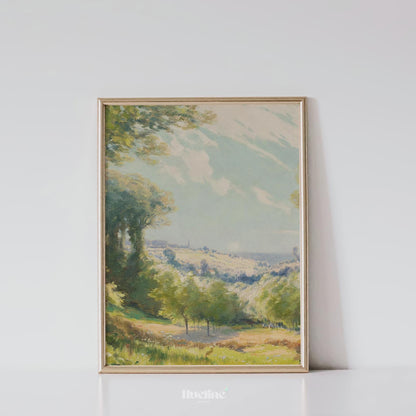 Vintage Countryside Landscape | Classic Nature Wall Art Print L1126