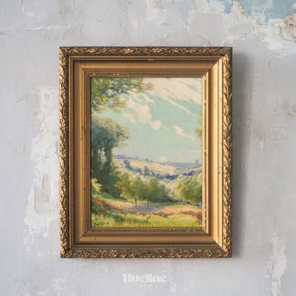 Vintage Countryside Landscape | Classic Nature Wall Art Print L1126