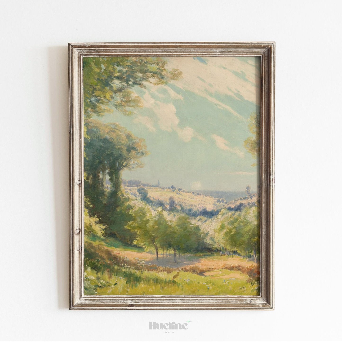 Vintage Countryside Landscape | Classic Nature Wall Art Print L1126