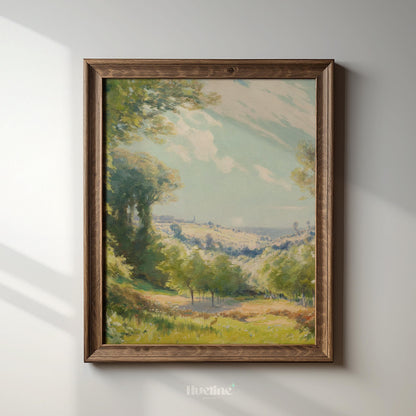 Vintage Countryside Landscape | Classic Nature Wall Art Print L1126