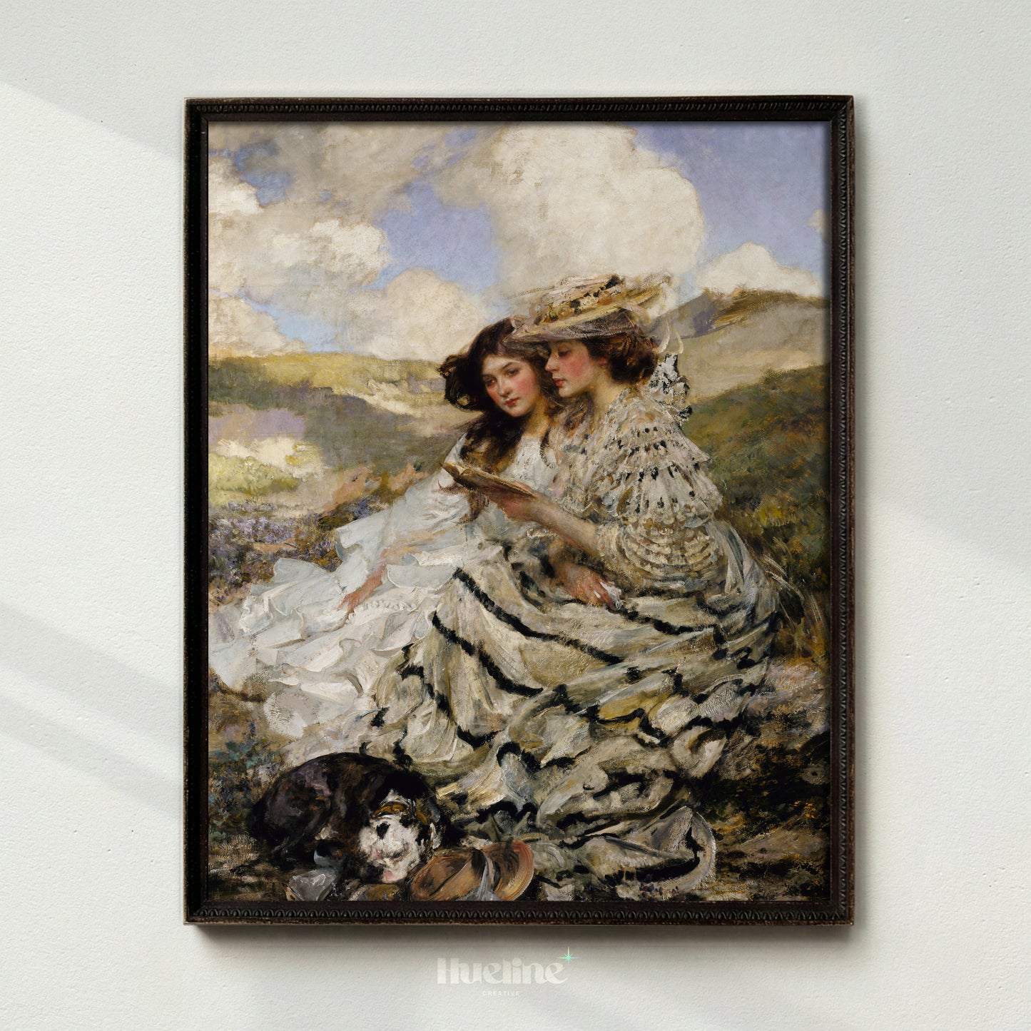 Vintage Victorian Women Portrait Print, Antique Edwardian Ladies - L1178