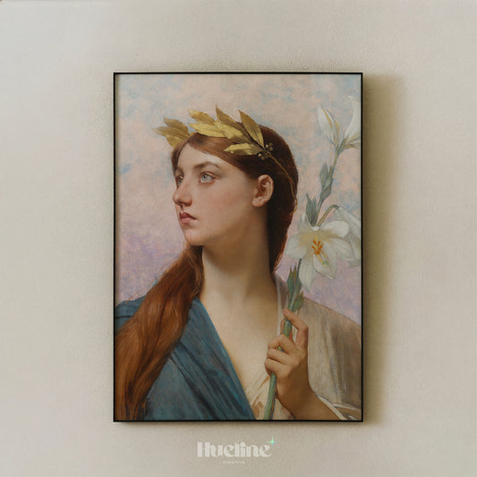 An Allegory Of Victory Vintage Oil Painting, Classical Portrait Wall Decor, Goddess Poster - L1235