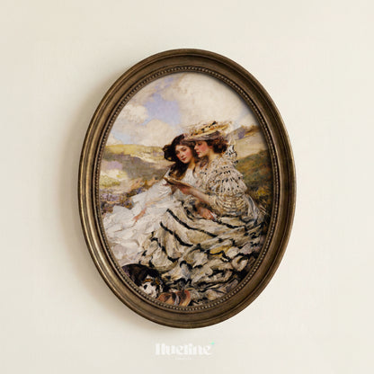 Vintage Victorian Women Portrait Print, Antique Edwardian Ladies - L1178