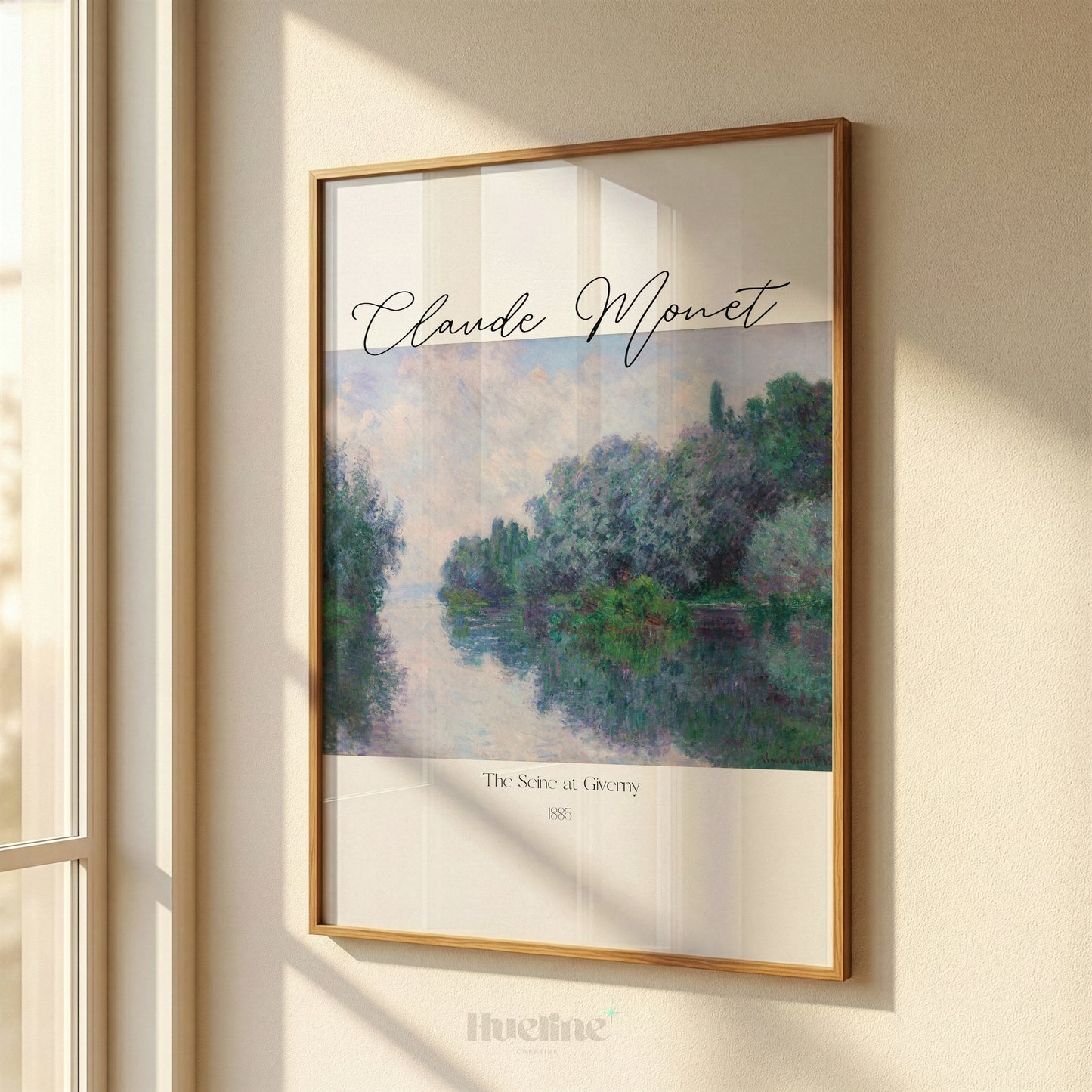 Claude Monet Print, The Seine at Giverny Museum Exhibition Poster, Canvas - L1176