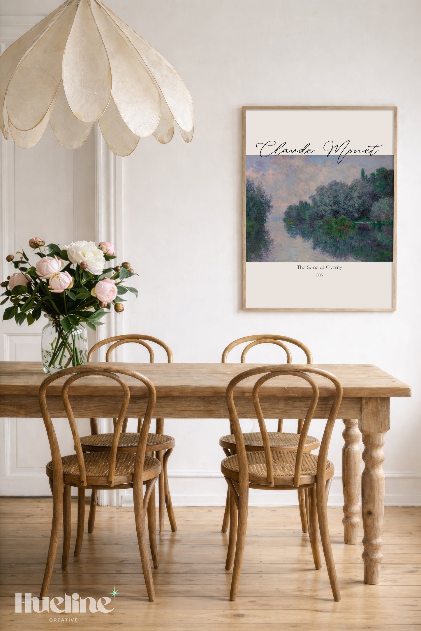 Claude Monet Print, The Seine at Giverny Museum Exhibition Poster, Canvas - L1176