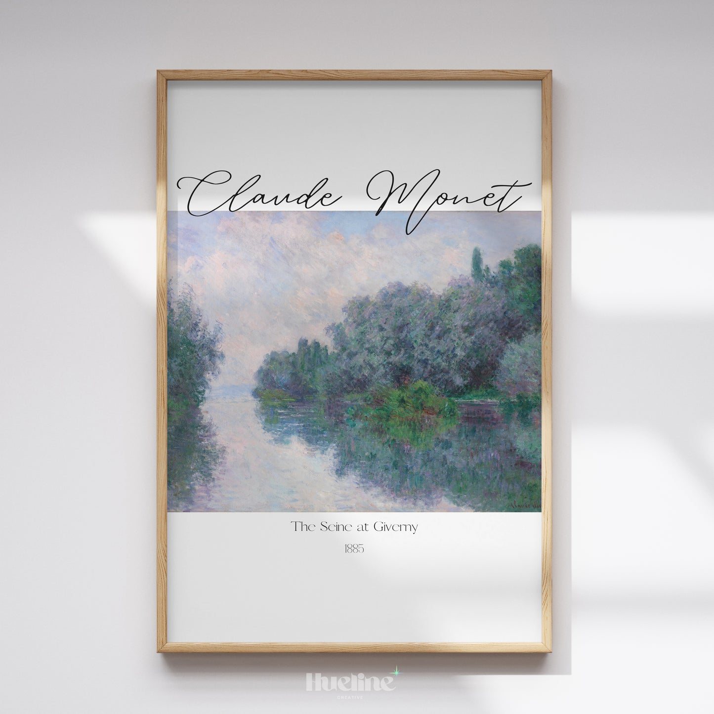 Claude Monet Print, The Seine at Giverny Museum Exhibition Poster, Canvas - L1176